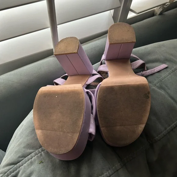 Torrid women's soft bow purple heels - Picture 4 of 5
